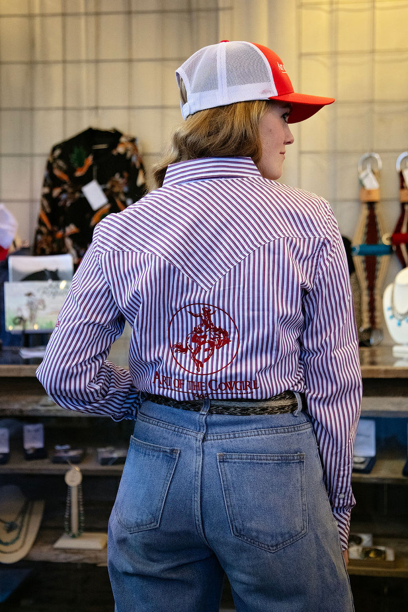 Wrangler All Occasion Western Snap - Red Stripe