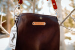 Boutique Leather & Fringe w/ Tooled Patch Purse
