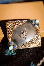 Boutique Belt Buckle w/ Brass Figure