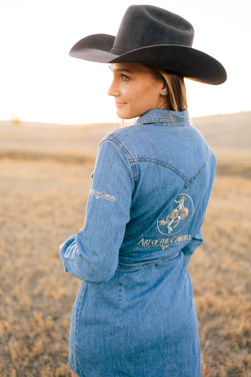 Cowgirl dresses are perfect for every occasion & you probably need one  before they sell out ! The washed denim is my favorite bc it's 100%… |  Instagram