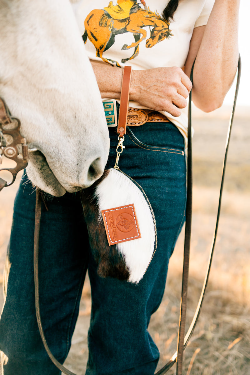 Panhandle Red Cowhide Pouches